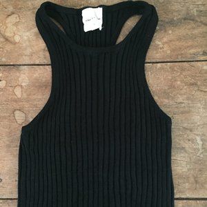 Gently Worn: Racerback/Ribbed Black Tank Top